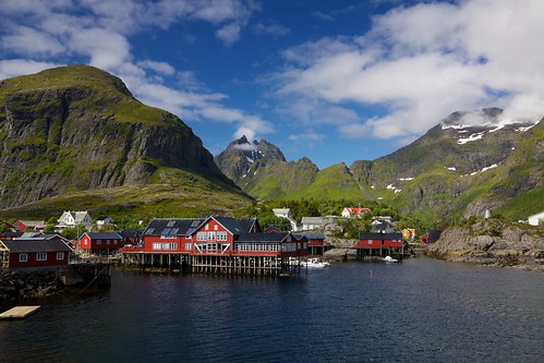 Picturesque village on Lofoten