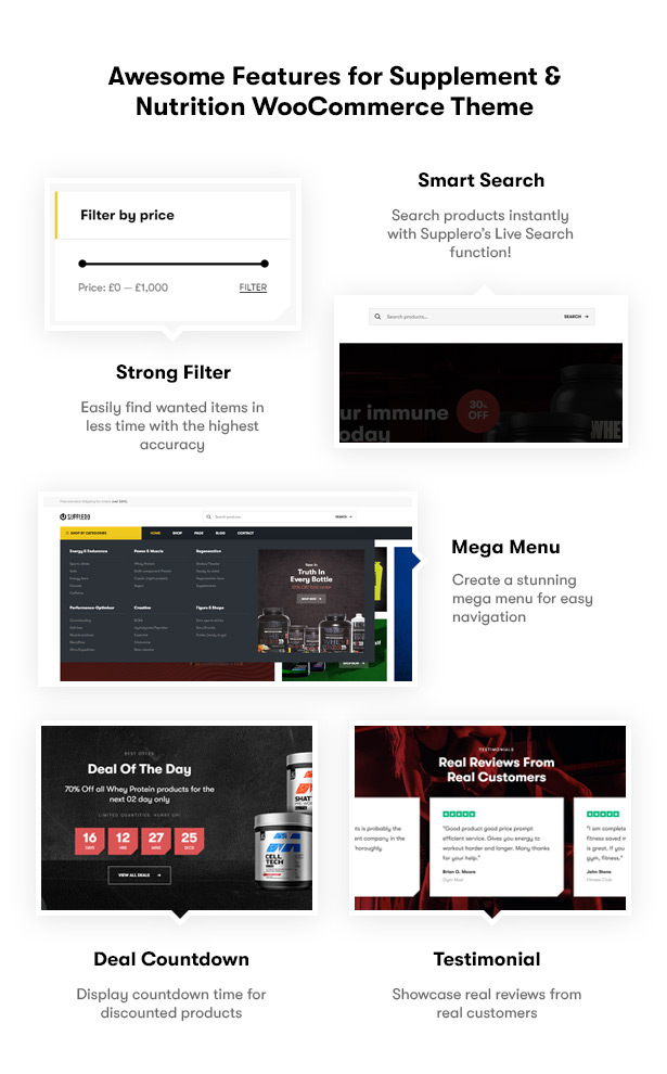 Supplero - Supplement Store WooCommerce WordPress Theme - Awesome Features for Supplement & Nutrition WooCommerce WordPress Theme