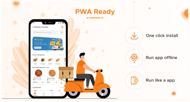 Zomo - Online Organic Food Delivery & Grocery Market Mobile PWA Template