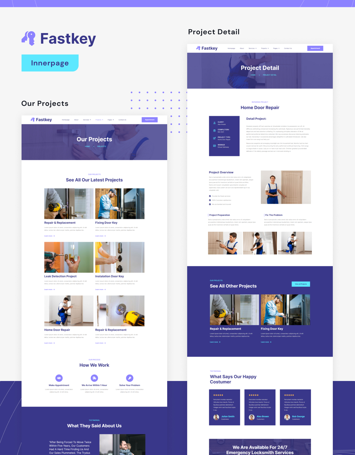 Fastkey | Locksmith and Key Maker Service Elementor Template Kit - 3