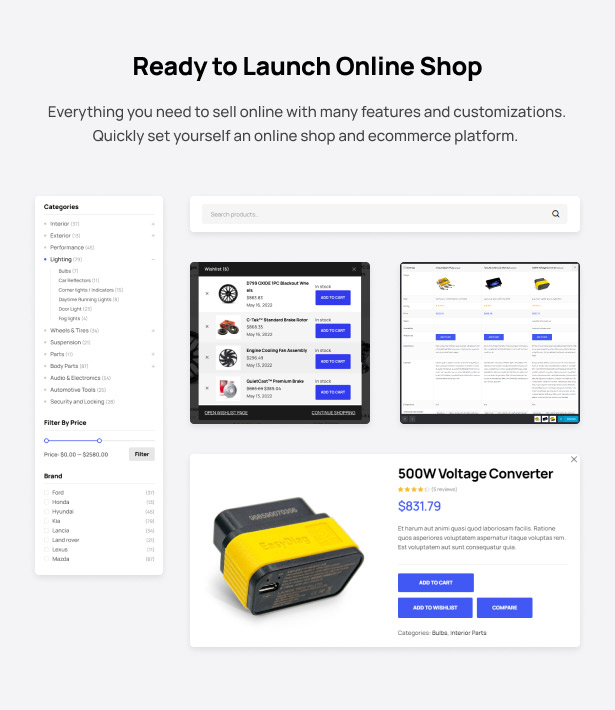 Autozpro Auto Parts WooCommerce WordPress Theme Launch Ecommerce store