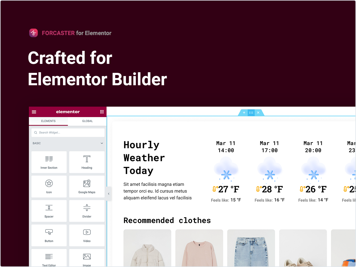 Crafted for Elementor Builder