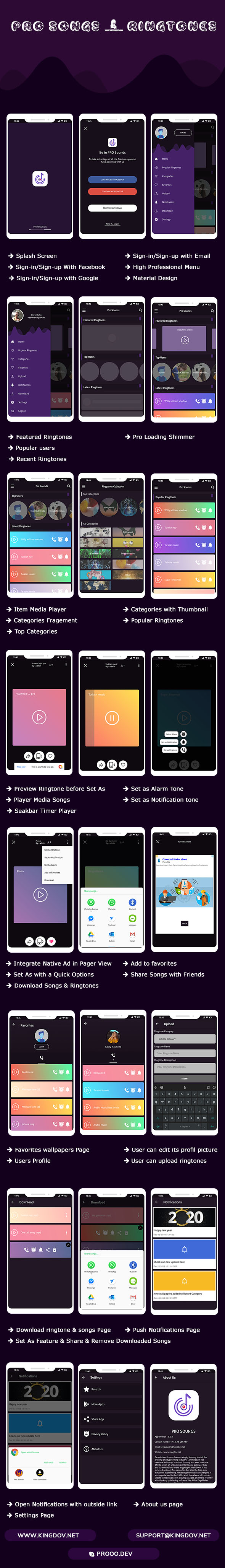 Pro Souds & Ringtones Collection 2020 - AdMob & Facebook Ads & Push Notifications - 2