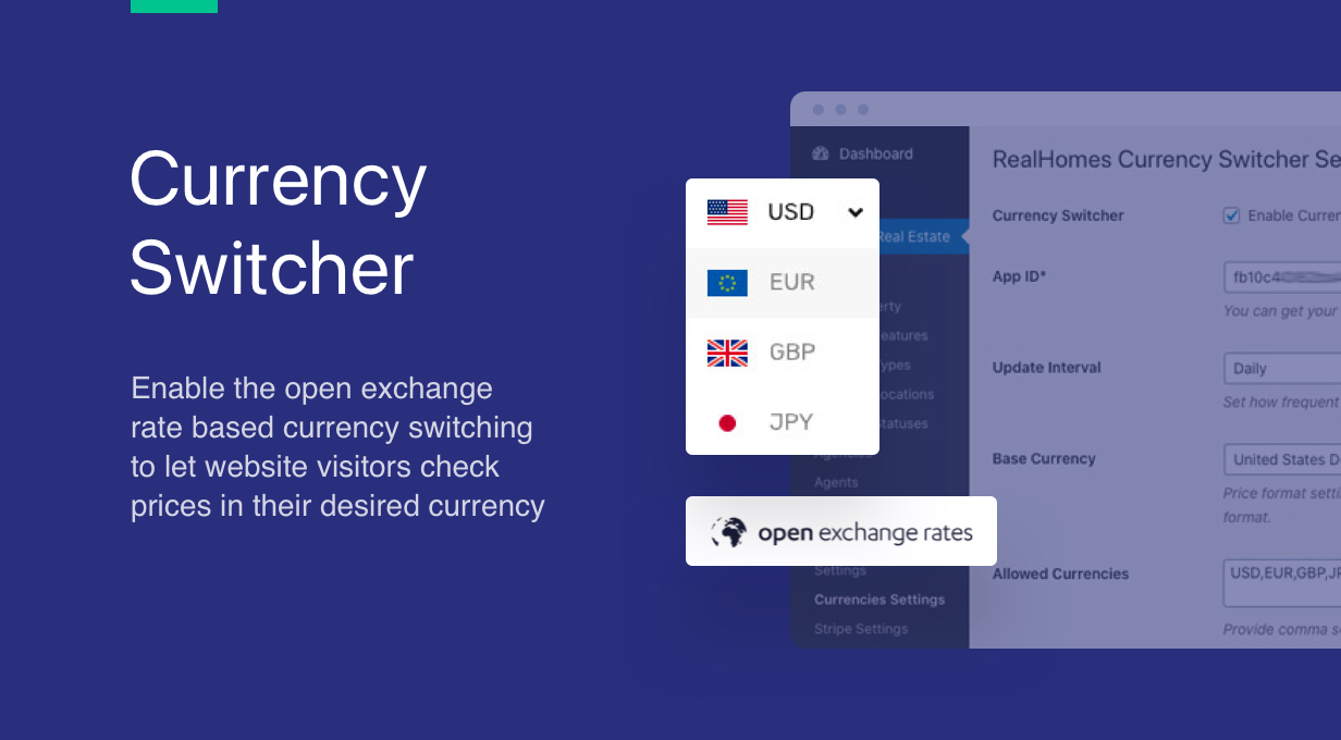 Currency Switcher for Real Estate Properties