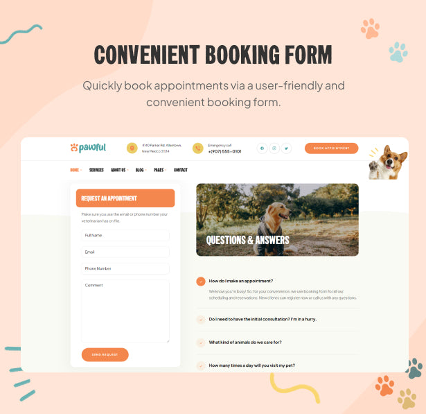 Convenient Booking Form