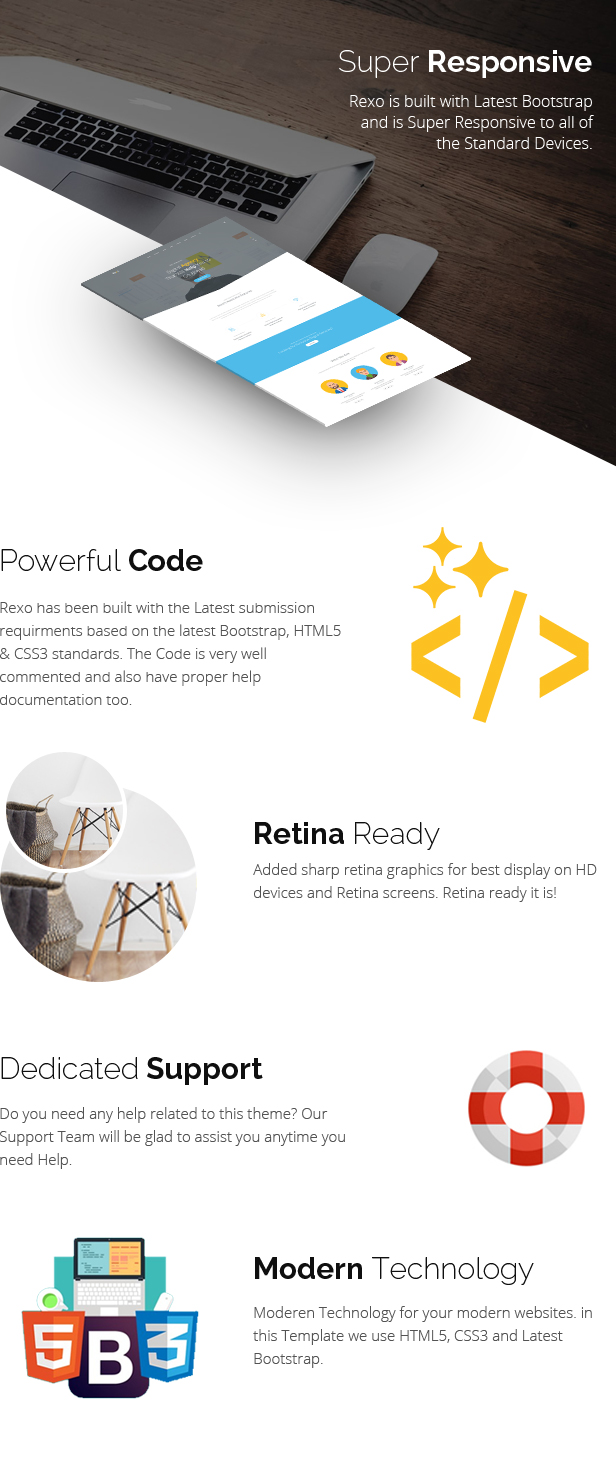 Rexo - One Page Parallax - 3