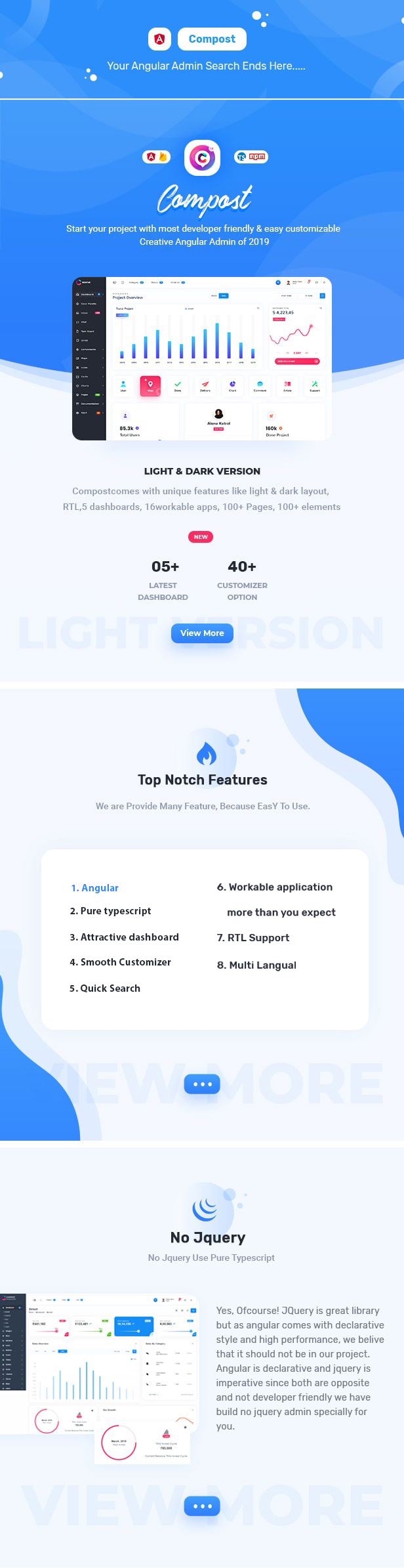 Compost Angular Admin Dashboard theme