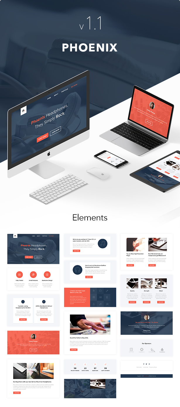Phoenix - Responsive Email + Themebuilder Access - 1
