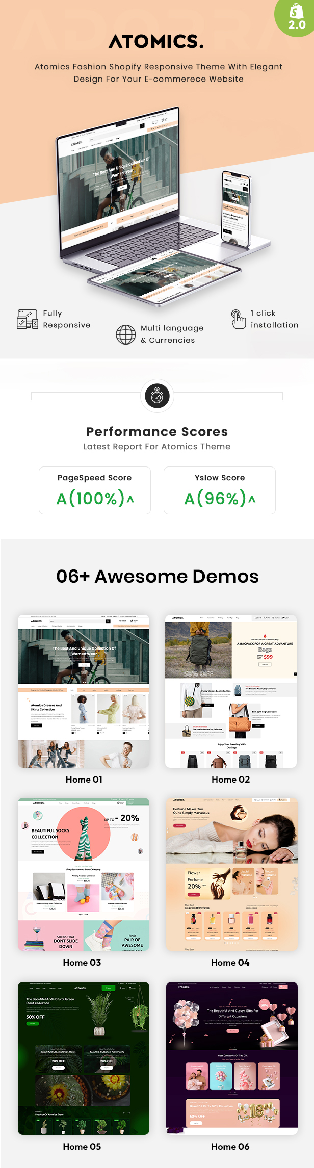 Atomics - Multipurpose Fashion Shopify 2.0 Theme - 2