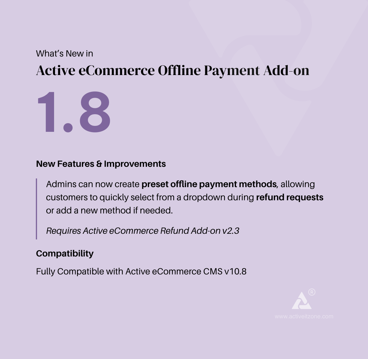 Active eCommerce Offline Payment Add-on - 2