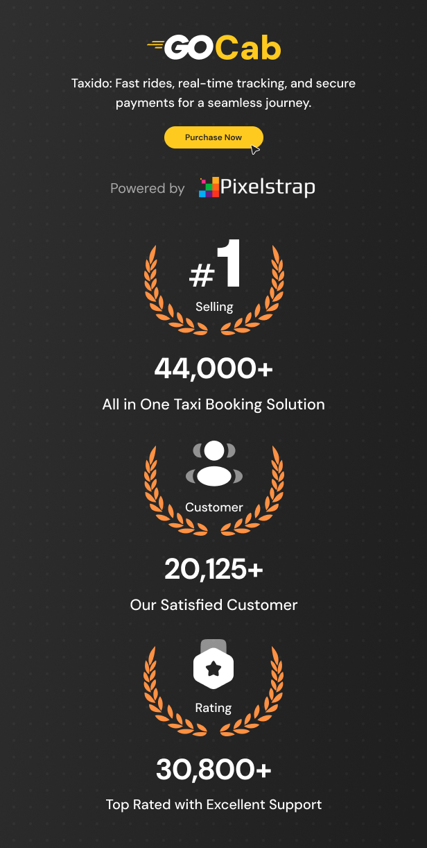 GoCab | Full Solution Taxi Cab Booking with Laravel and React Native