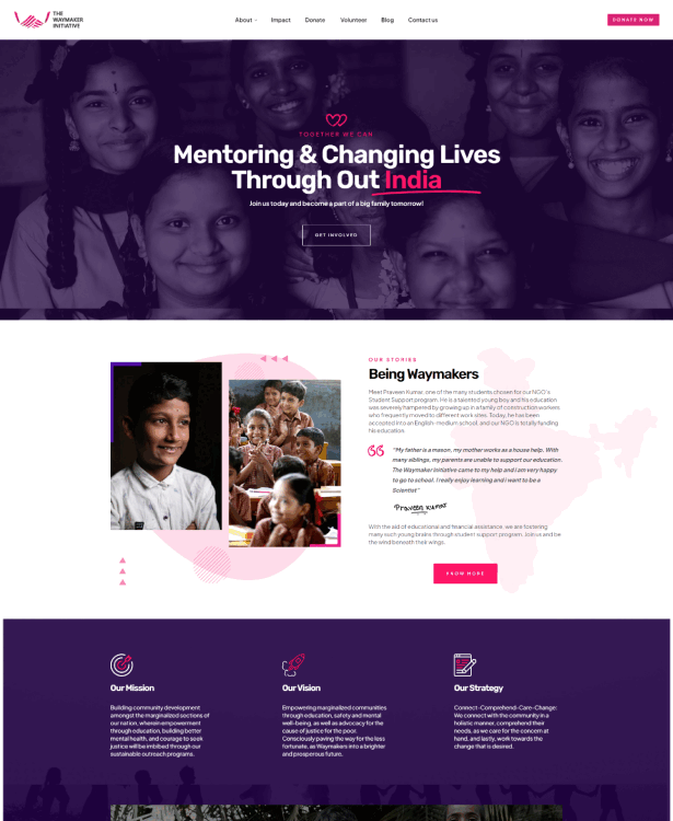 WiHelp - Nonprofit Charity WordPress Theme - Customers' Websites Showcase