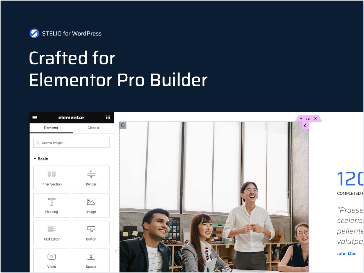 Crafted for Elementor Builder