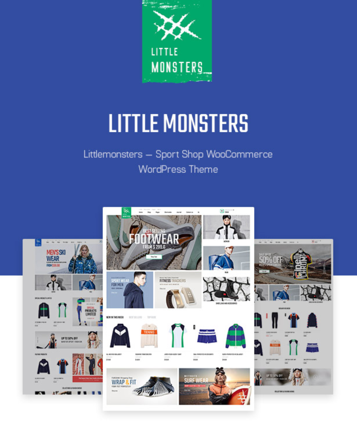 Littlemonsters Sport Shop Woocommerce WordPress Themes