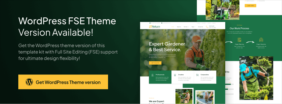 Naturn – Landscape & Gardening Elementor Template Kit - 1