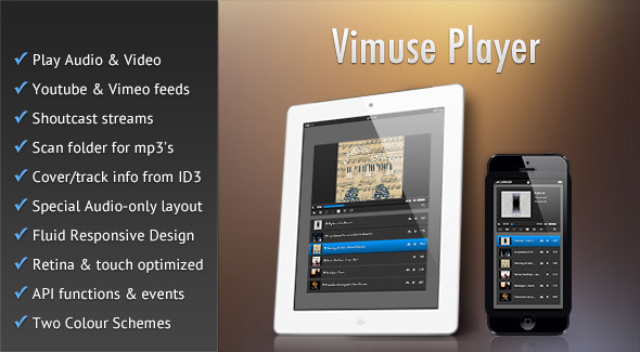 Vimuse - HTML5 Media Player