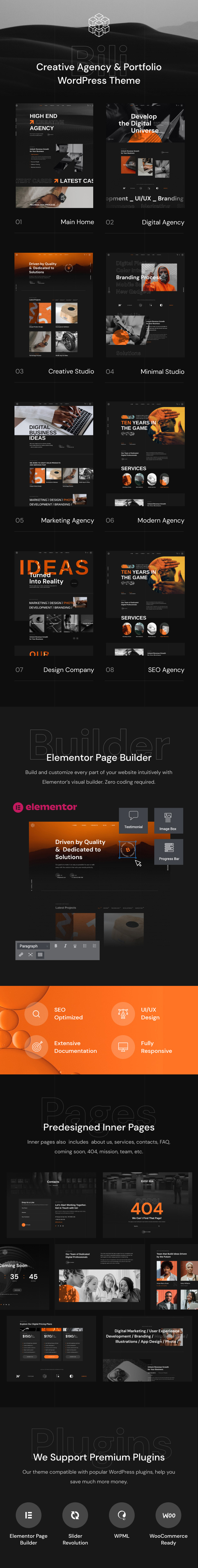 Bili - Creative Agency WordPress Theme - 2