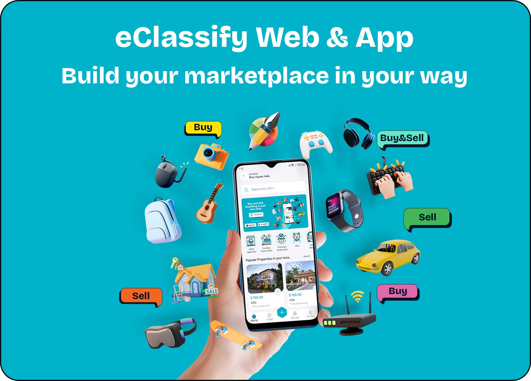 eClassify - Classified Buy and Sell Marketplace Flutter App with Laravel Admin Panel - 5