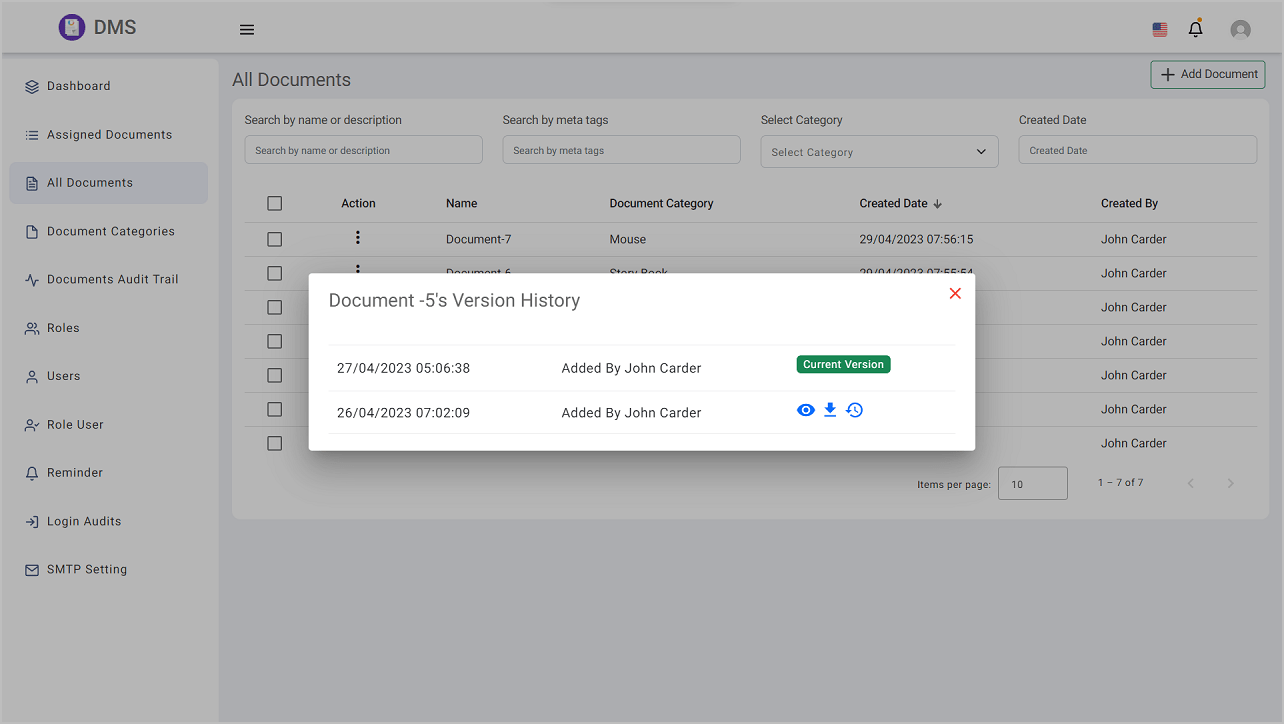 Document Versioning