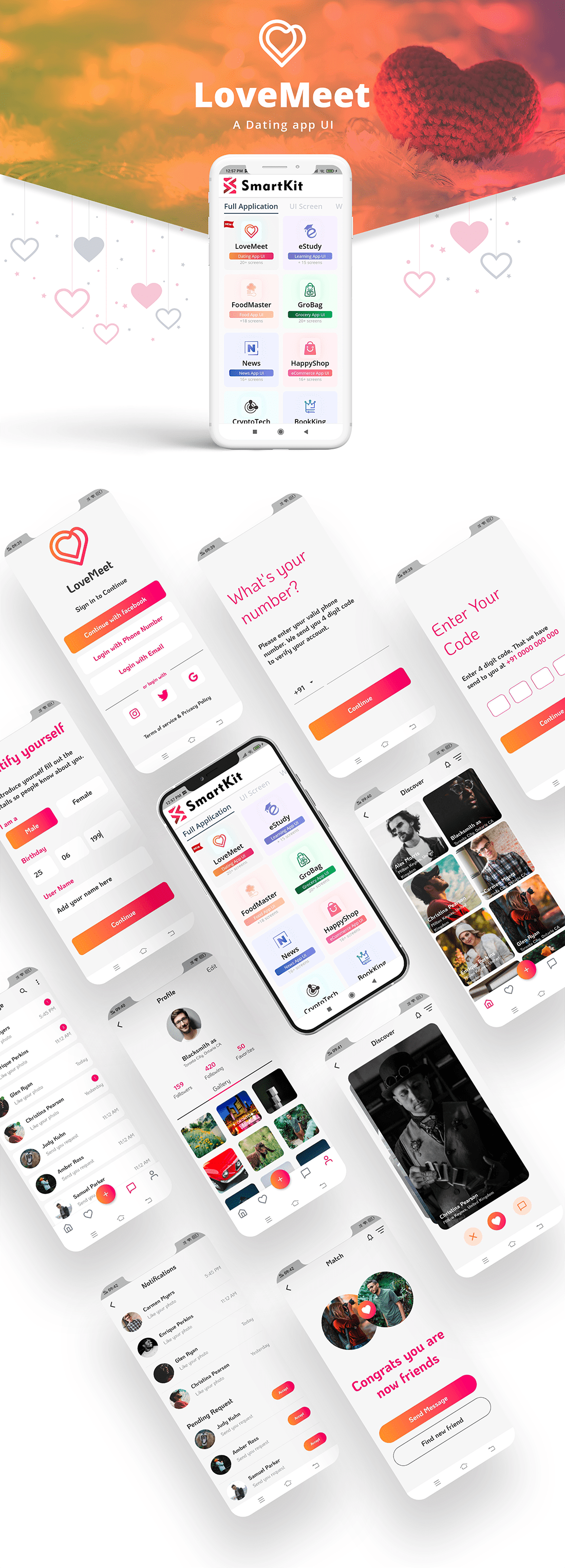 SmartKit - Flutter 2.0 Full UI kit | UI Component | Flutter Material Widget | Integration - 26