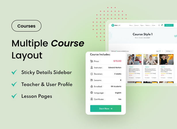 EduBlink - Education & Online Course WordPress Theme