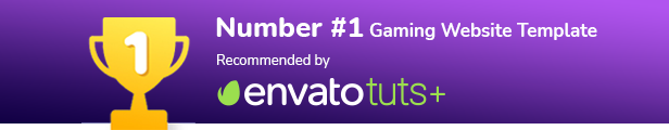 Gaming Website Template HTML5 Version