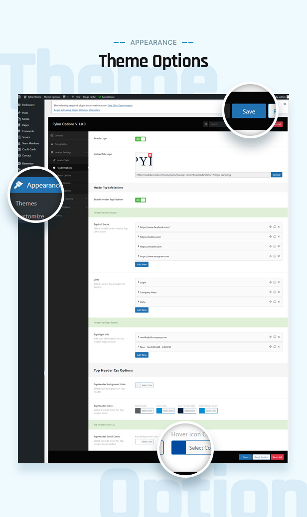 Loan Theme Options