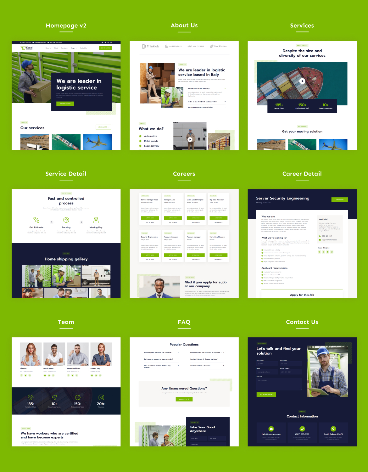 Escal | Transportation & Logistics Elementor Template Kit - 2