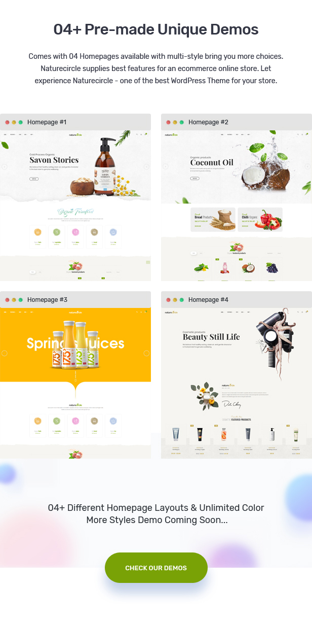 NatureCircle - Organic Theme for WooCommerce WordPress 2