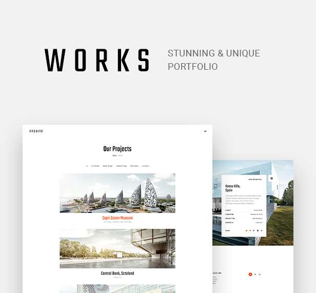 Arquito - Architecture & Interior PSD Template - 8