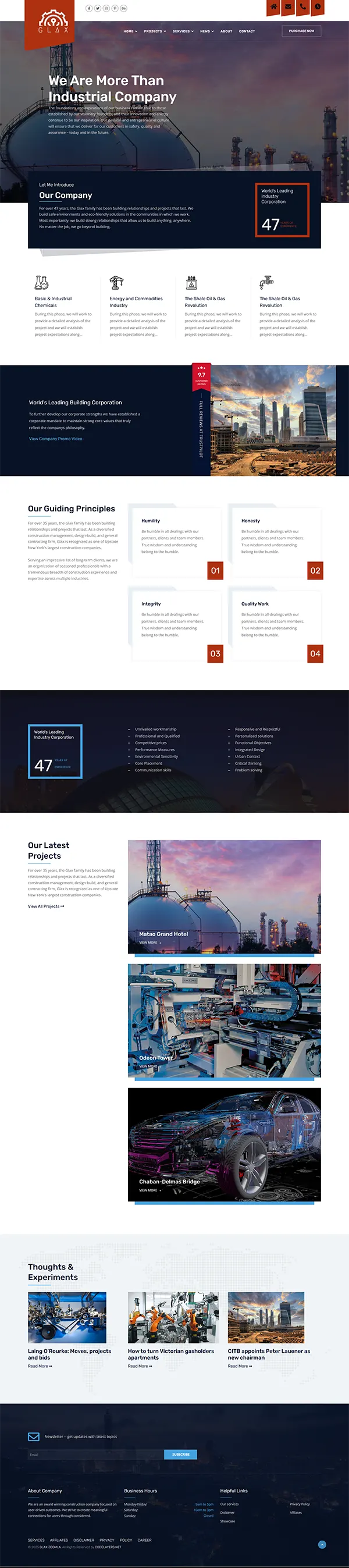 Glax joomla template