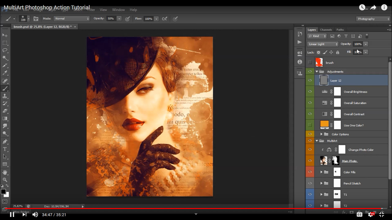 MultiArt 4in1 Photoshop Actions Bundle - 1