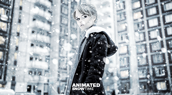 Gif Animated Snow Action - 3