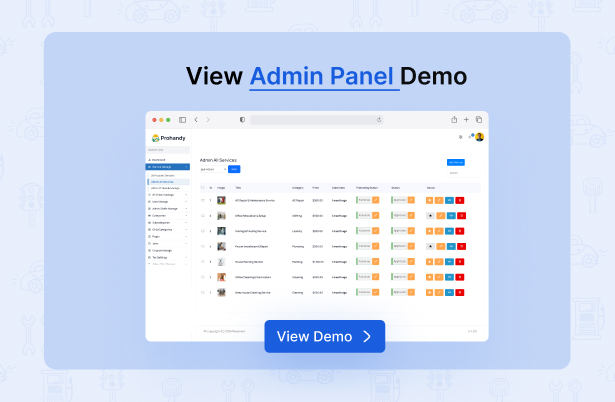 Prohandy - On Demand Home Service Marketplace Platform