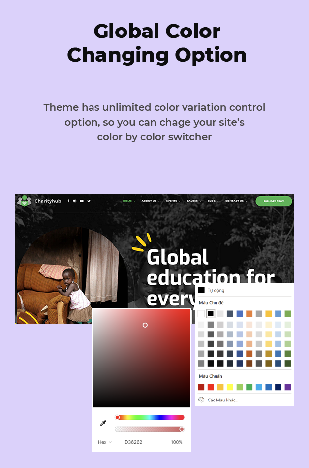 Global Colors Option Available