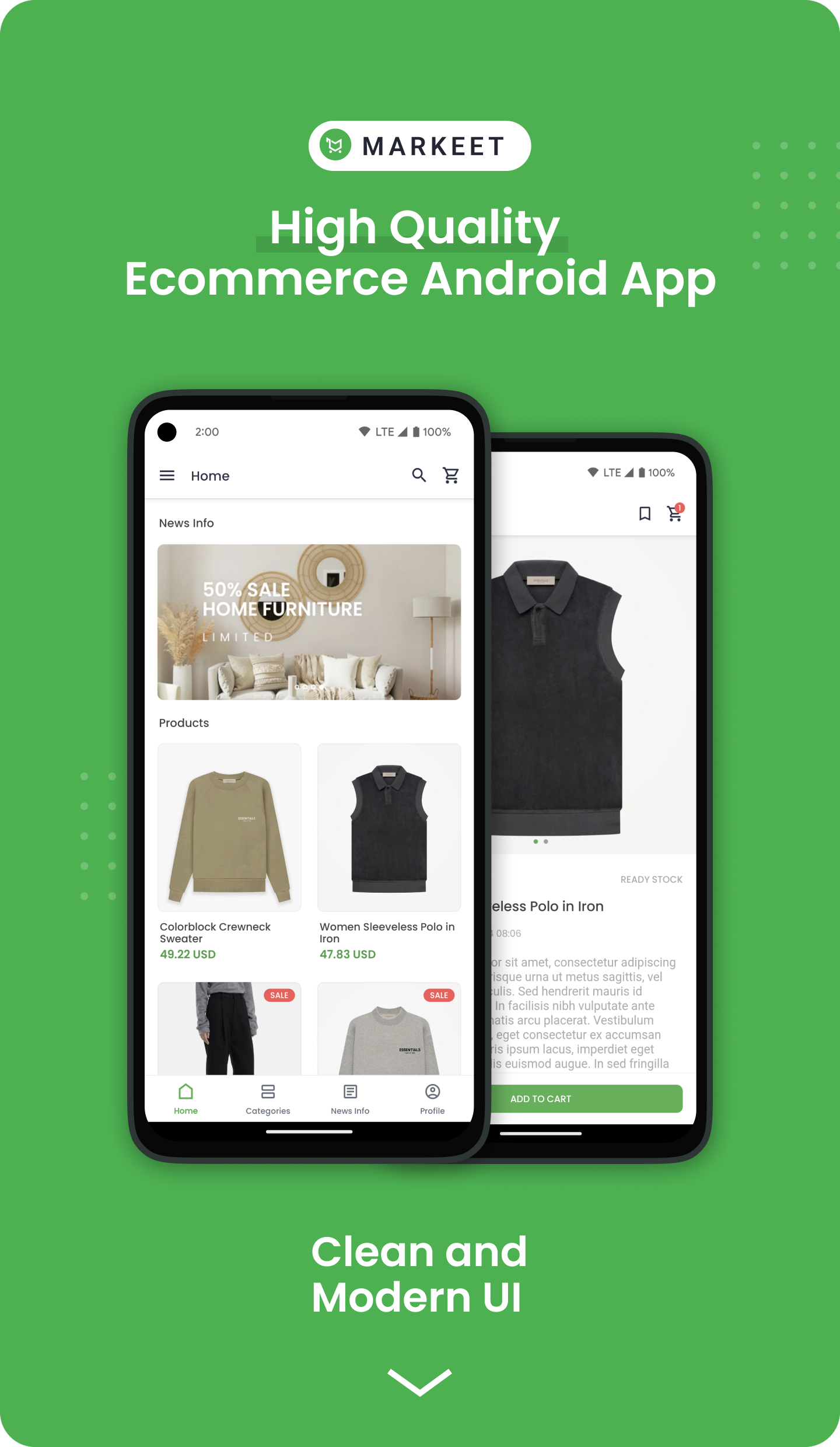 Markeet Ecommerce Android App template