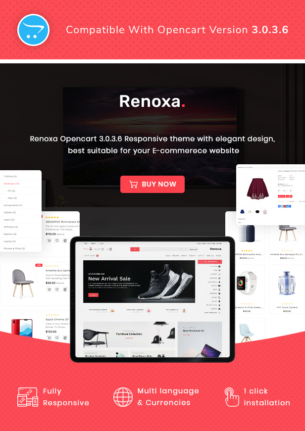 Renoxa — Многоцелевая адаптивная тема Opencart — 2