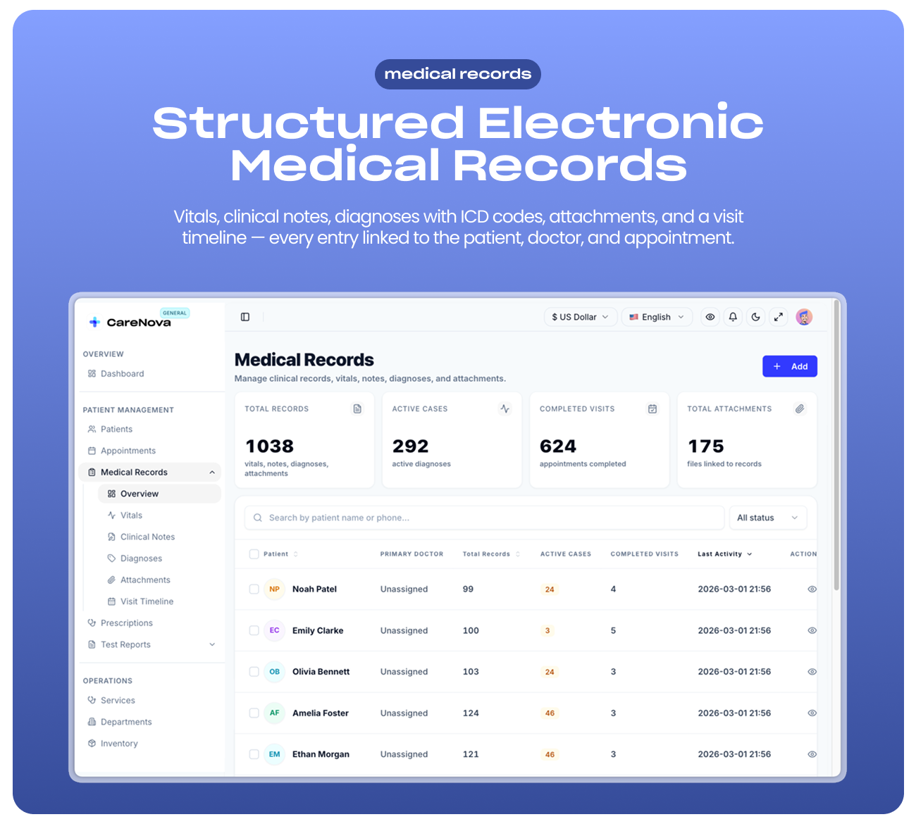 SCREENSHOT Medical Records