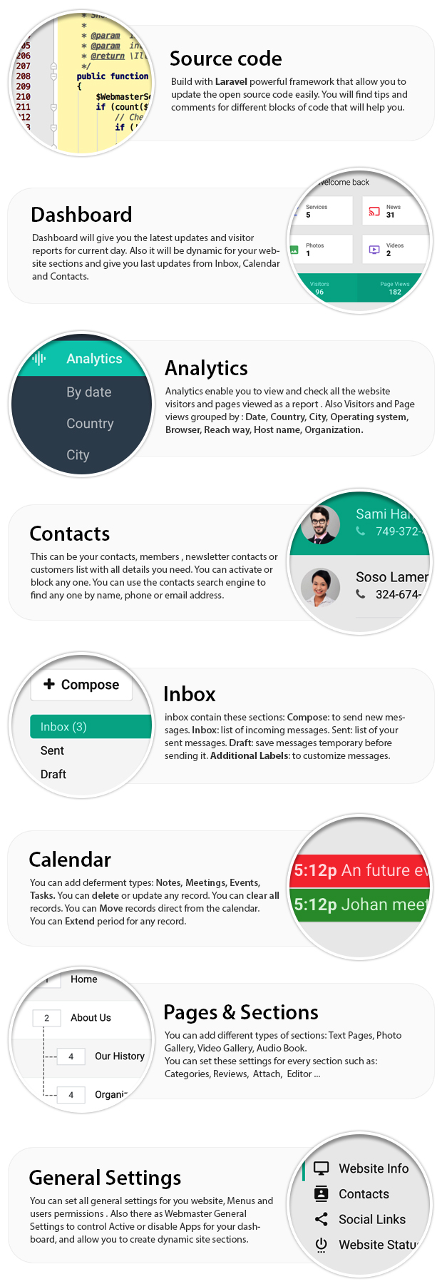 SmartEnd CMS - Laravel Admin Dashboard with Frontend and Restful API - 2