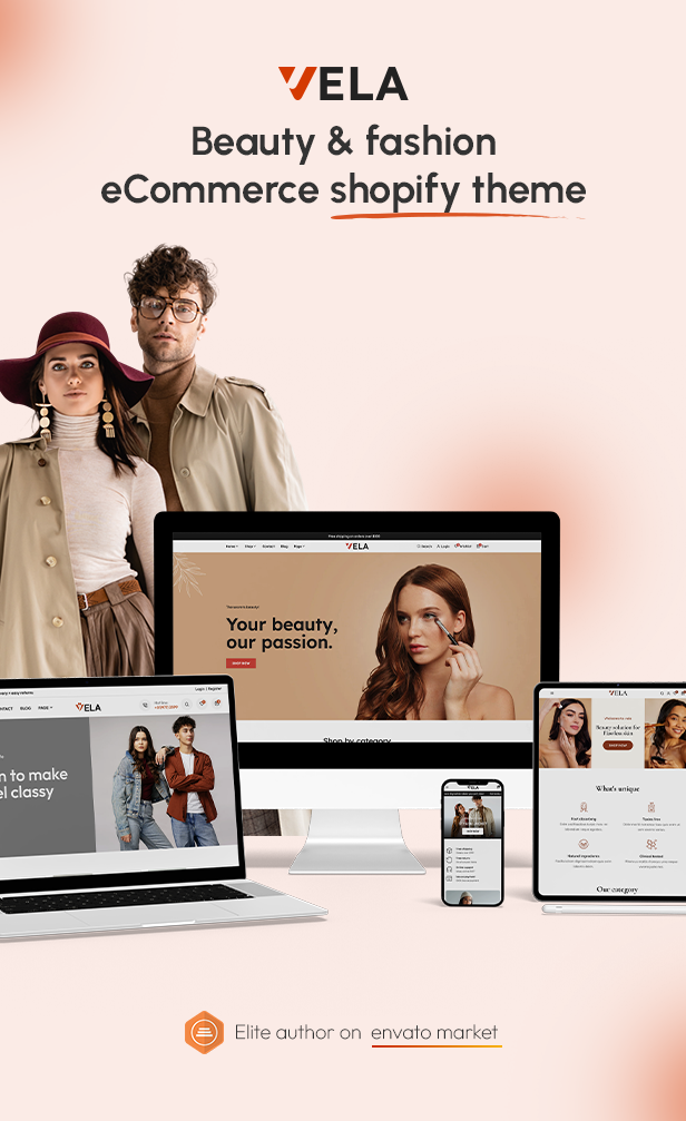 Vela – Multipurpose Fashion, Beauty & Cosmetic Shopify Theme - 1