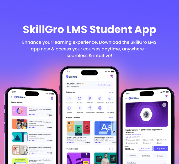 SkillGro LMS Student App - Course & Learning Management System - 2