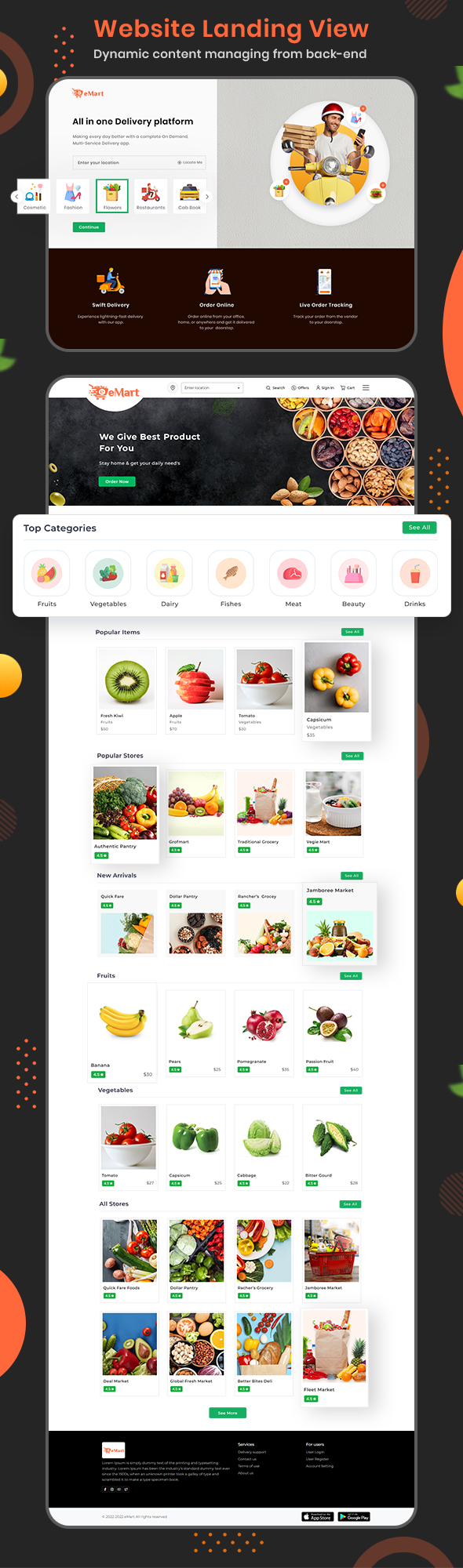 eMart | Multivendor Food, eCommerce, Parcel, Taxi booking, Car Rental App with Admin and Website - 34