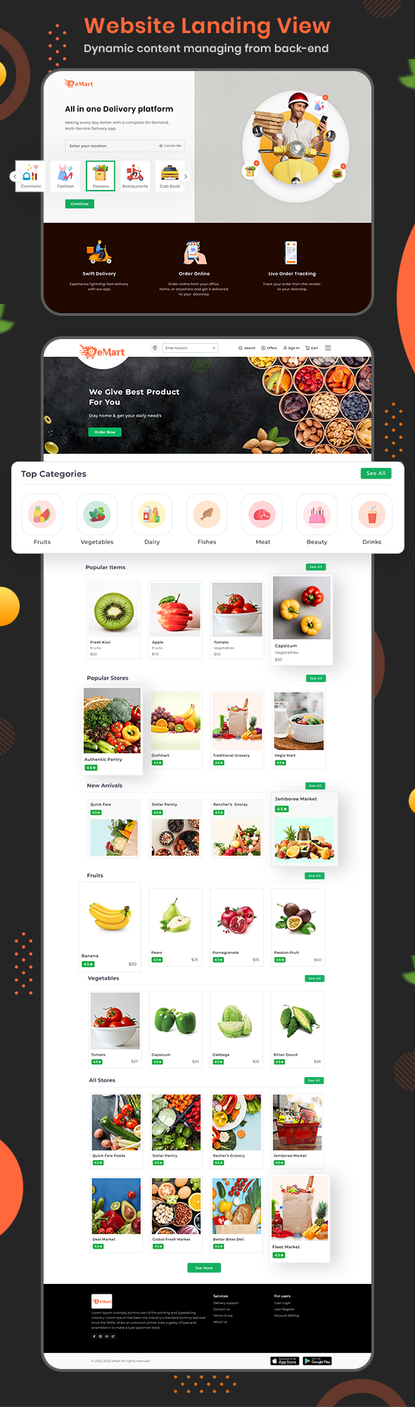 eMart | Multivendor Food, eCommerce, Parcel, Taxi booking, Car Rental App with Admin and Website - 35