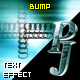 PJ Bump - text effect component