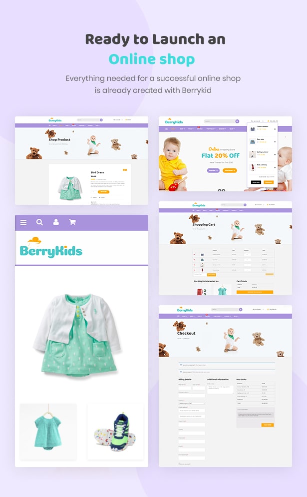 BerryKid Baby Store WordPress Theme Online Business