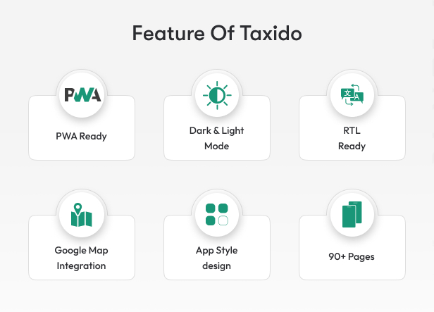 taxido – Electronic Shop Mobile App PWA Template