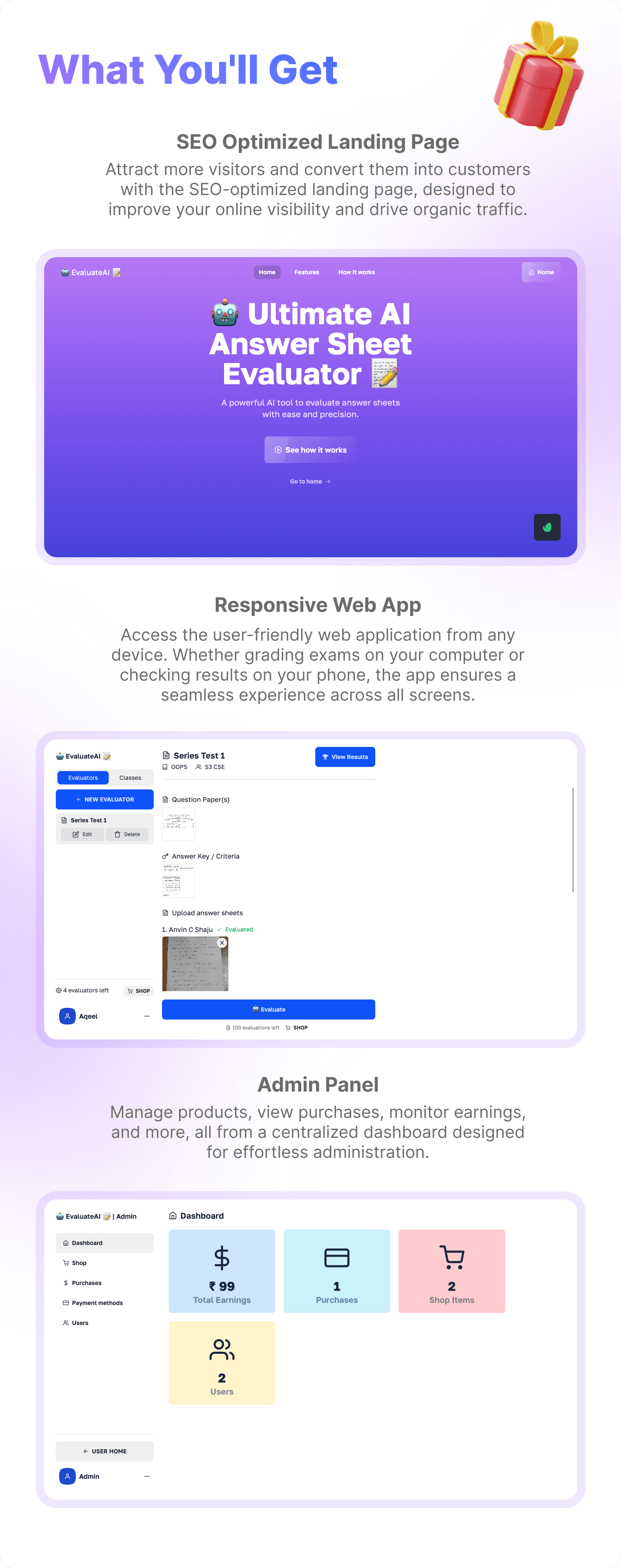 EvaluateAI - AI Powered Answer Sheet Evaluator and Marksheet Generator SaaS Platform - 14