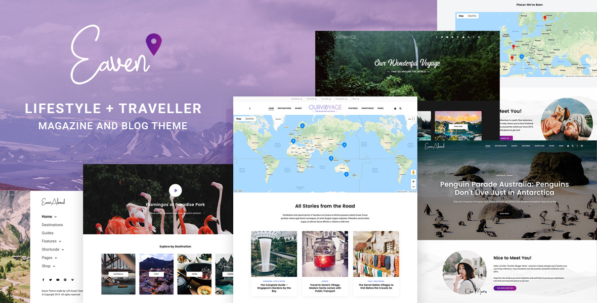 Eaven - Lifestyle & Traveller Magazine and Blog theme