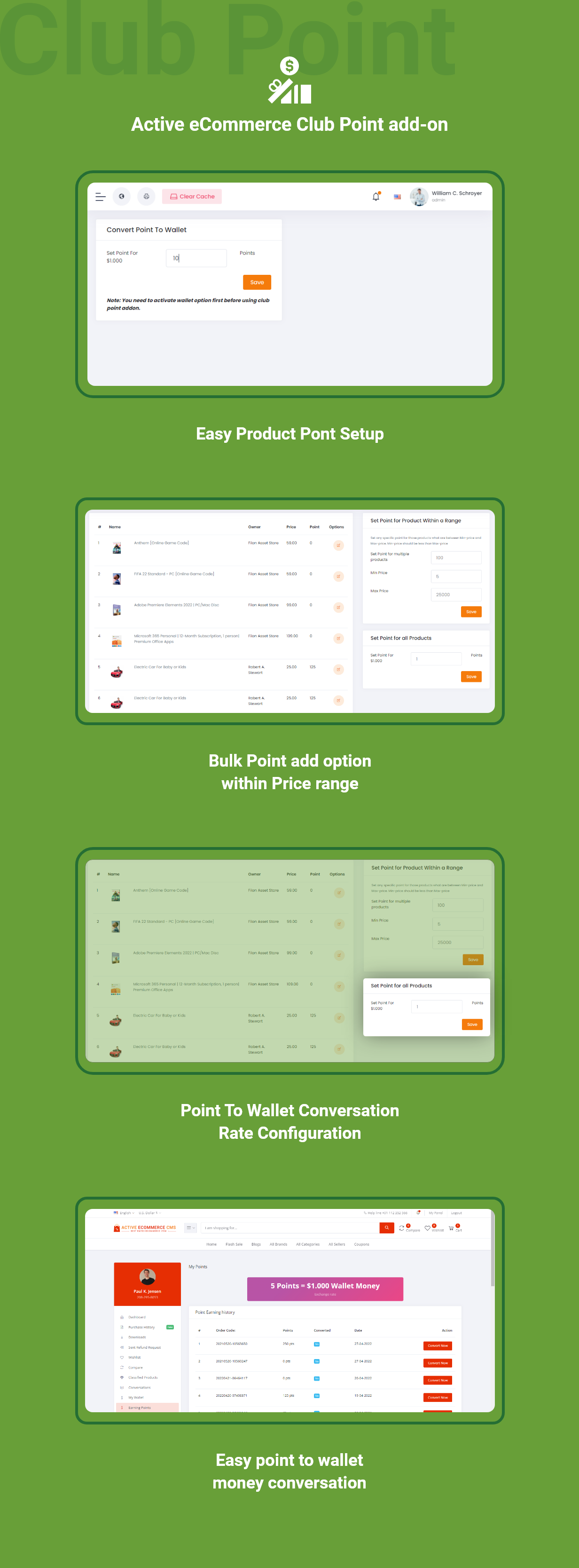 Active eCommerce Club Point Add-on - 4