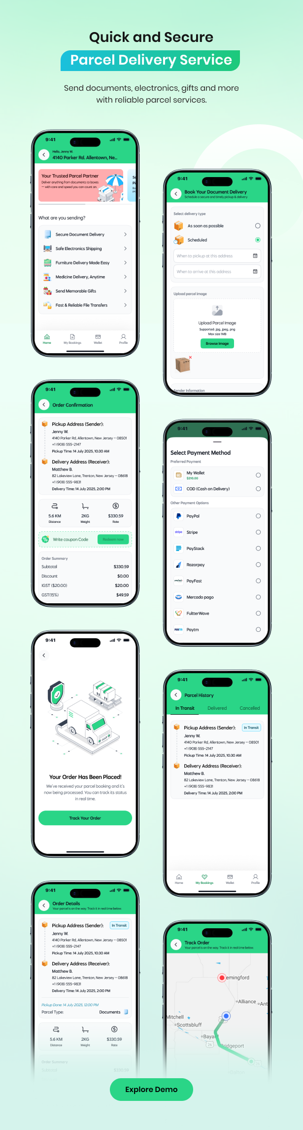 eMart | Multivendor Food, On-demand, eCommerce, Parcel, Taxi Booking, Car Rent App with Admin & Web - 18